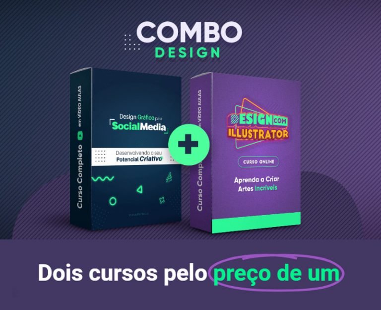 Combo Design: Design Gráfico para Social Media e Design com Illustrator