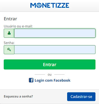 Login Monetizze