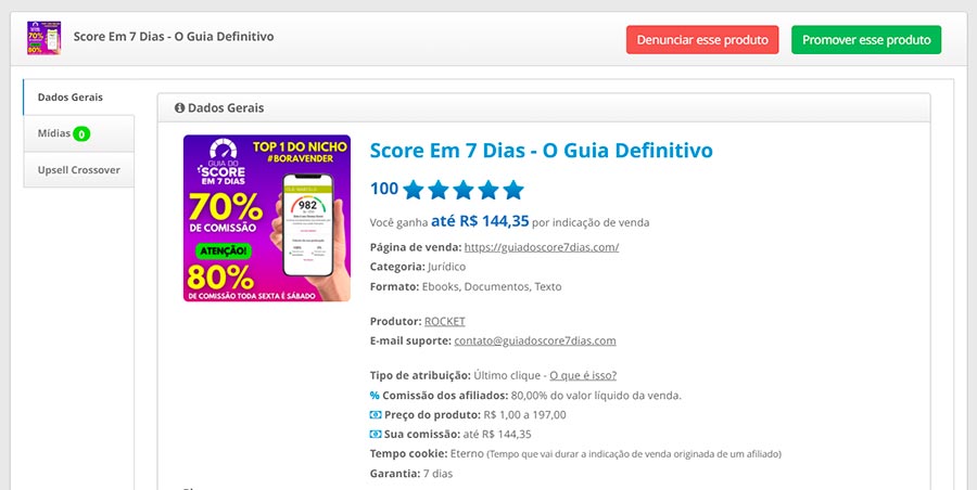 Informações do produto
