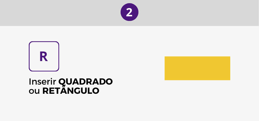 Inserir quadrado