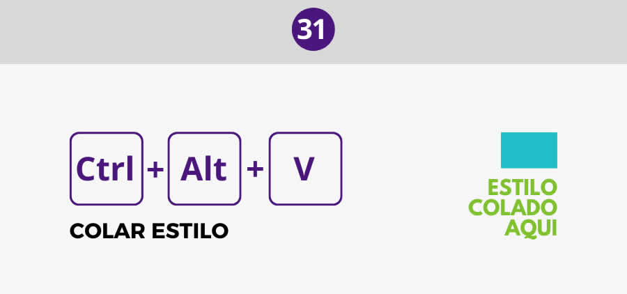 Colar estilo - Atalhos do Canva