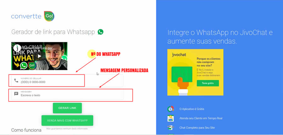 Convertte - Como Criar Link do WhatsApp