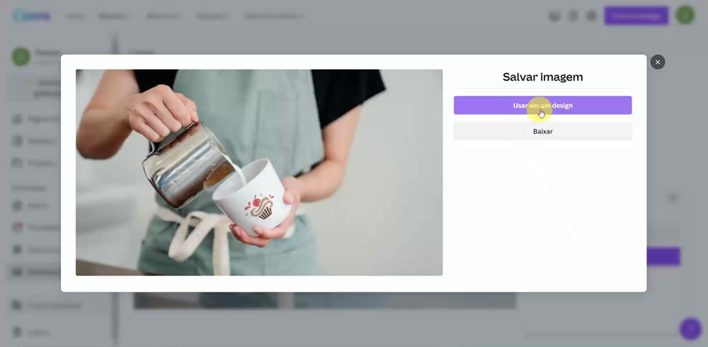 Usar mockup no Canva