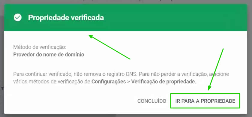 Propriedade verificada