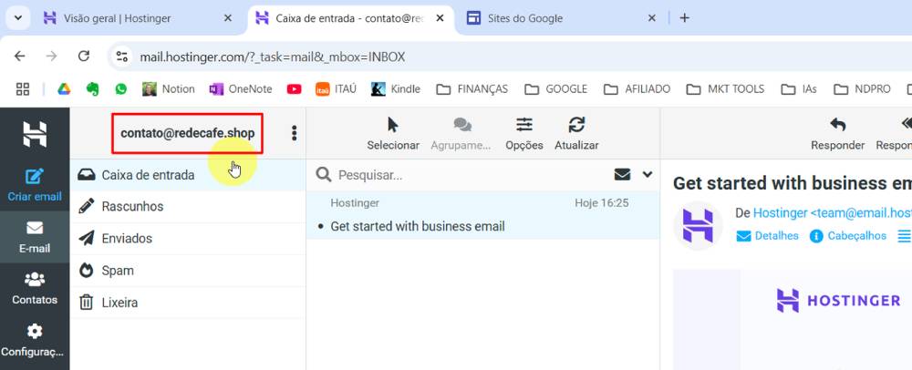 Email Profissional Hostinger