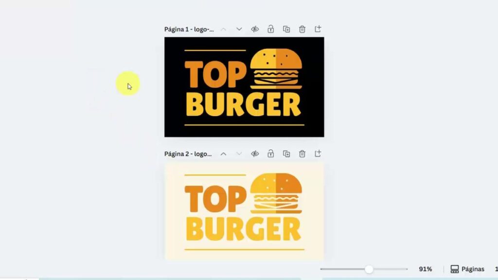 Template logo Canva