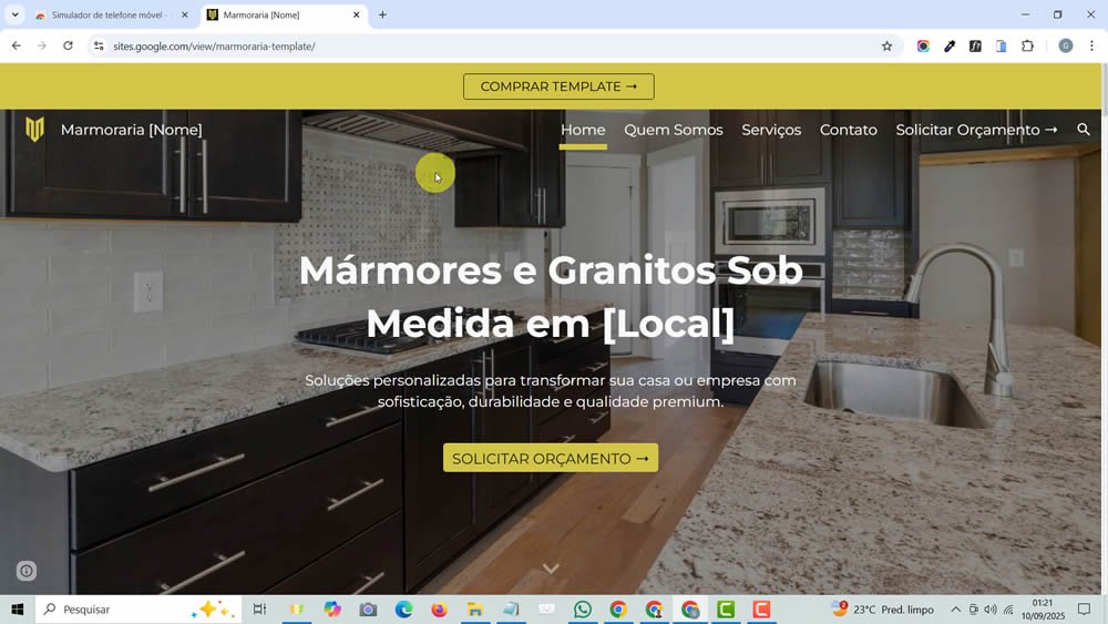 Site - template Marmoraria